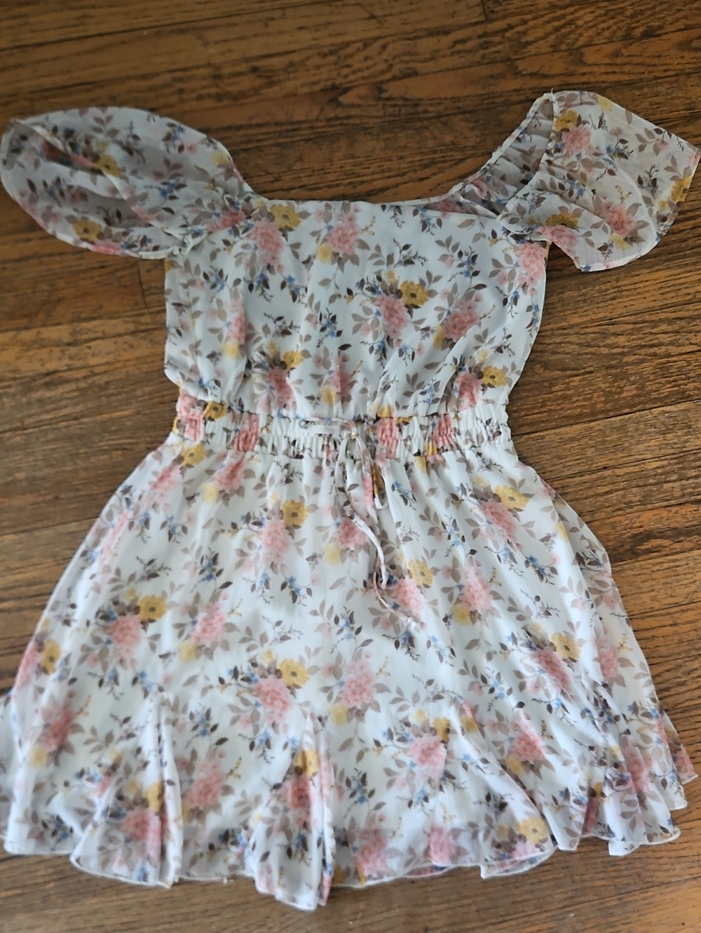 Mi Ami Francesca's Dress - Floral And Off The Shoulder